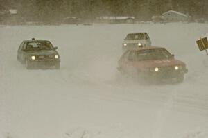 Mark Olson's VW Scirocco, John Kochevar / Steve Beeler VW Golf and Brad Johnson / Dee Pendergast VW Rabbit