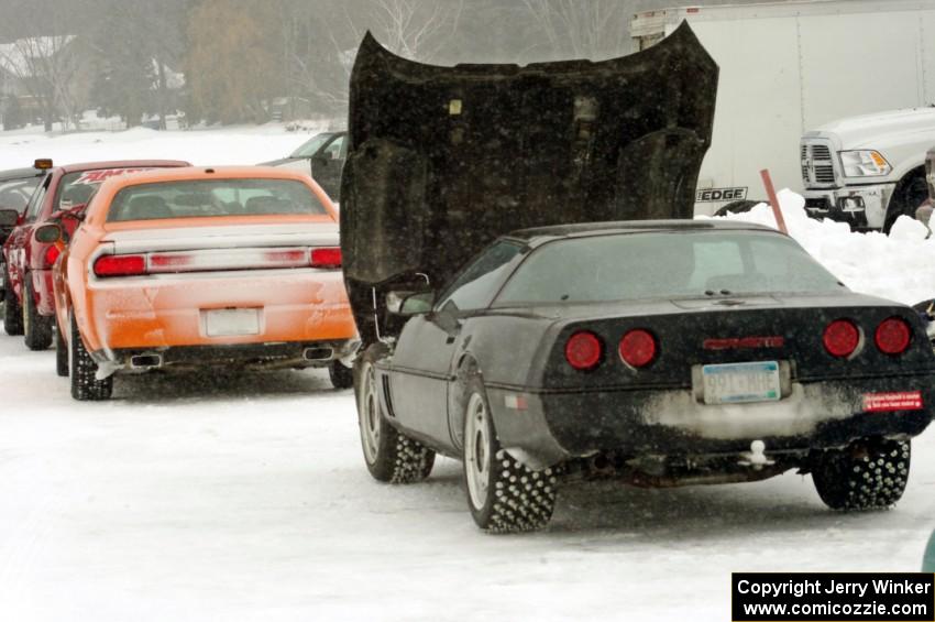 John Boos' Chevy Corvette and Preston Jordan's Dodge Challenger R/T ran in Time Attack