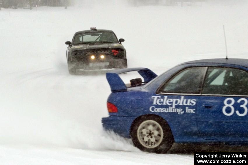 Mark Utecht / Dave Cammack Subaru Impreza 2.5RS and Cody Reinhofer's Audi TT