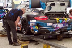 Spencer Pumpelly / Emilio Di Guida Porsche GT3 Cup in the paddock