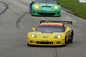 Antonio Garcia / Jan Magnussen Chevy Corvette C6.R and Wolf Henzler / Bryan Sellers Porsche GT3 RSR