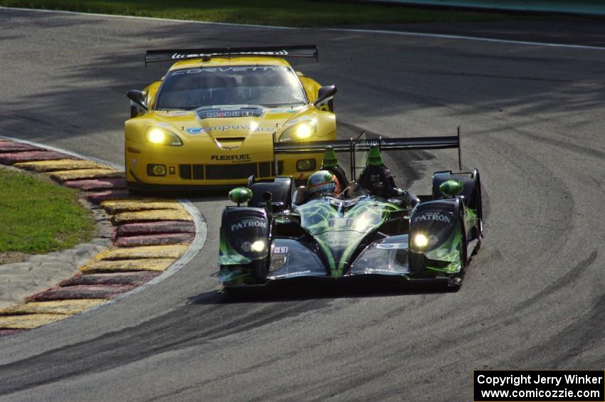 Ed Brown / Johannes Van Overbeek HPD ARX-03b Honda and Tommy Milner / Oliver Gavin Chevy Corvette C6.R