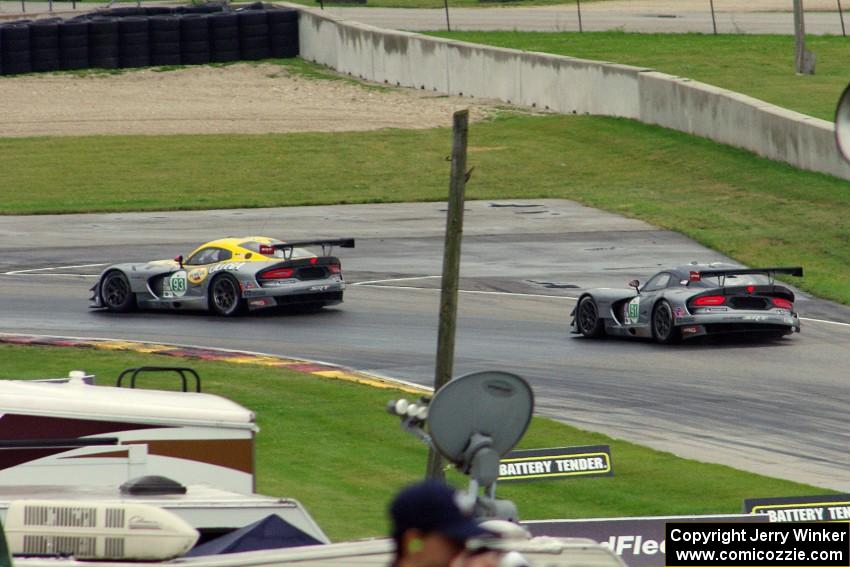 Jonathan Bomarito / Kuno Wittmer and Marc Goossens / Dominik Farnbacher SRT Viper GTS-Rs