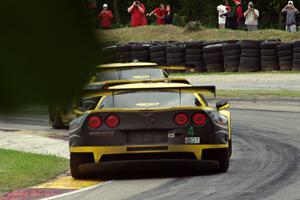 chases teammate Antonio Garcia / Jan Magnussen Chevy Corvette C6.R