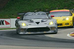 Marc Goossens / Dominik Farnbacher SRT Viper GTS-R and Antonio Garcia / Jan Magnussen Chevy Corvette C6.R