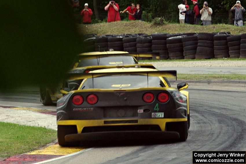 chases teammate Antonio Garcia / Jan Magnussen Chevy Corvette C6.R