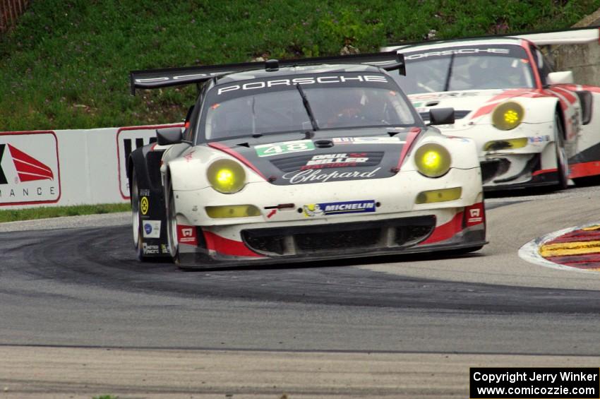 Marco Holzer / Seth Neiman and Tom Kimber-Smith / Patrick Long Porsche GT3 RSRs