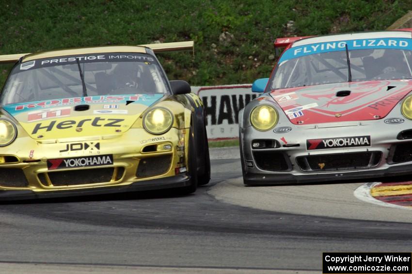 Jan Heylen / Mike Hedlund and Seth Neiman / Dion von Moltke Porsche GT3 Cups