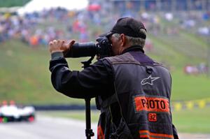 ALMS photographer Bob Chapman at work