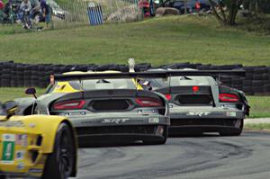 Jonathan Bomarito / Kuno Wittmer (L) and Marc Goossens / Dominik Farnbacher (R) SRT Viper GTS-Rs