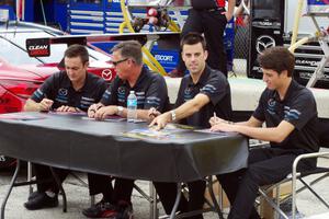 Mazda 6 GX drivers Tom Long, Sylvain Tremblay, Joel Miller and Tristan Nuñez