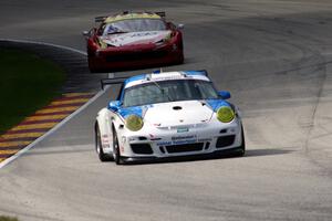 Jeroen Bleekemolen / Tim Bergmeister Porsche GT3 Cup and Anthony Lazzaro / Emil Assentato Ferrari 458 Italia