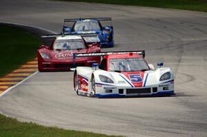 João Barbosa / Christian Fittipaldi Chevy Corvette DP (Coyote) and Jon Fogarty / Alex Gurney Chevy Corvette DP (Riley)