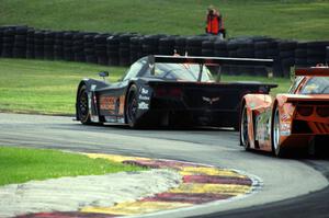 Max Angelelli / Jordan Taylor Chevy Corvette DP (Dallara) and Emilio Di Guida / Sébastien Bourdais Chevy Corvette DP (Coyote)