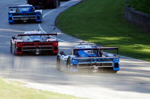 The Riley XXVI/Fords of (in order) Justin Wilson / Gustavo Yacamán, John Pew / Oswaldo Negri and Scott Pruett / Memo Rojas