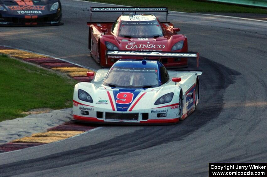 Brian Frisselle / Burt Frisselle Chevy Corvette DP (Coyote) and Jon Fogarty / Alex Gurney Chevy Corvette DP (Riley)