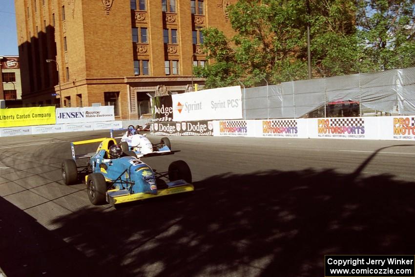 Andy Lally's Bowman BC5 and Robby McGehee's Tatuus RC98