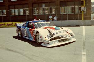 Brian Simo's Ford Mustang sporting damage