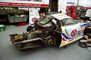 Thierry Boutsen / Bob Wollek Porsche 911 GT1 in the paddock