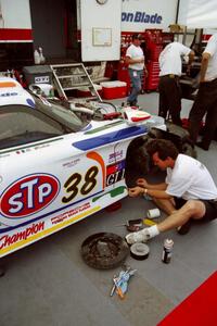 Thierry Boutsen / Bob Wollek Porsche 911 GT1 in the paddock