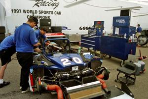 Elliott Forbes-Robinson / Dorsey Schroeder Riley & Scott Mk. III/Ford in the paddock