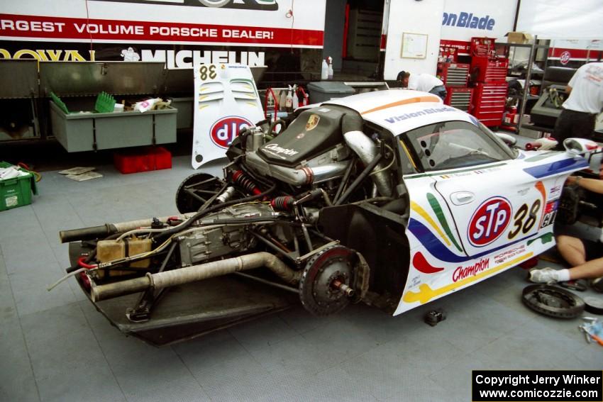 Thierry Boutsen / Bob Wollek Porsche 911 GT1 in the paddock