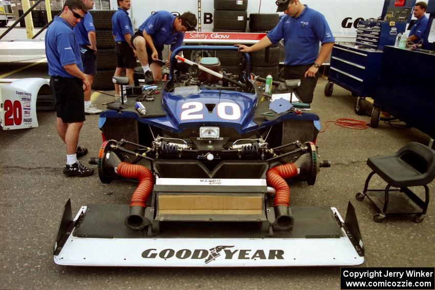 Elliott Forbes-Robinson / Dorsey Schroeder Riley & Scott Mk. III/Ford in the paddock