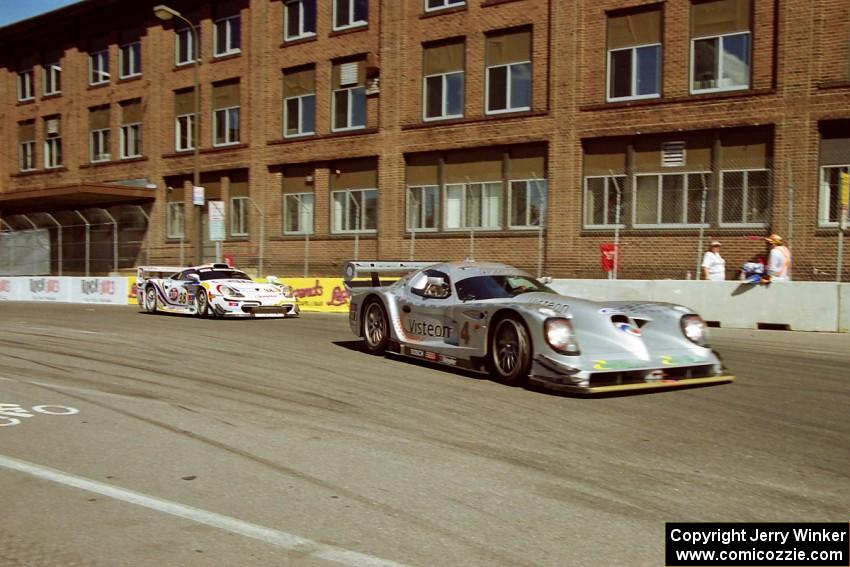 Doc Bundy / Johnny O'Connell Panoz GTR-1/Ford and Thierry Boutsen / Bob Wollek Porsche 911 GT1