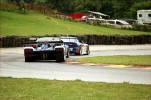 James Weaver / Andy Wallace Riley & Scott Mk. III/Ford chases a pair of AGT Chevy Camaros