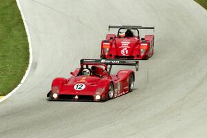 Mimmo Schiattarella / Eric van de Poele Ferrari 333SP and B.J. Zacharias / Niklas Loven Tampolli SR2 RTA-99/Alfa-Romeo