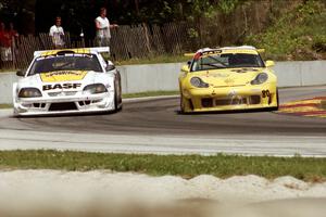 Michael Schrom / John Morton / Scooter Gabel Porsche 996 GT3-R and Terry Borcheller / Ron Johnson Ford Saleen Mustang