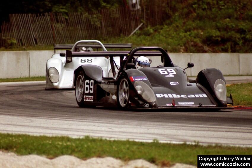 The Pilbeam MP84/Nissans of Chuck Goldsborough / Marc Bunting / Michael Lauer and Mark Smithson / Peter Owen