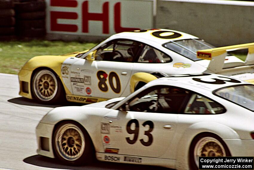 The Porsche 996 GT3-Rs of Michael Schrom / John Morton / Scooter Gabel and Jan Rask / Tom McGlynn