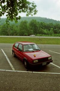The photographer's VW GTI at a rest stop close to the New York / Pennsylvania border.