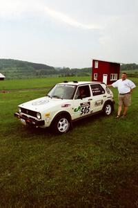 Jon Hamilton / Josh Westhoven VW Rabbit just prior to tech inspection.