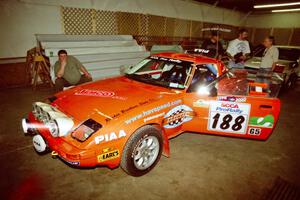 Andrew Havas / Scott Slingerland Mazda RX-7 goes through tech inspection.