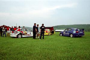 Three of the cars TAD Racing was servicing for the weekend.