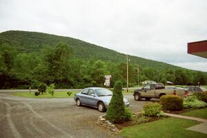 A view of the mountain outside of the Colton Point Motel near Wellsboro, PA.