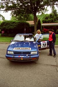 Kendall Russell / Diane Sargent Dodge Shadow at parc expose before the rally.