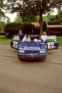 Kendall Russell / Diane Sargent Dodge Shadow at parc expose before the rally.