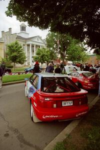 George Plsek / Renn Phillips Audi S2 Quattro at parc expose before the rally.