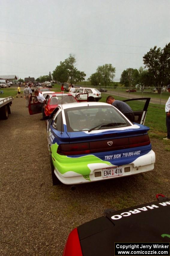 Celsus Donnelly / Shane Mitchell Eagle Talon in the tech line.