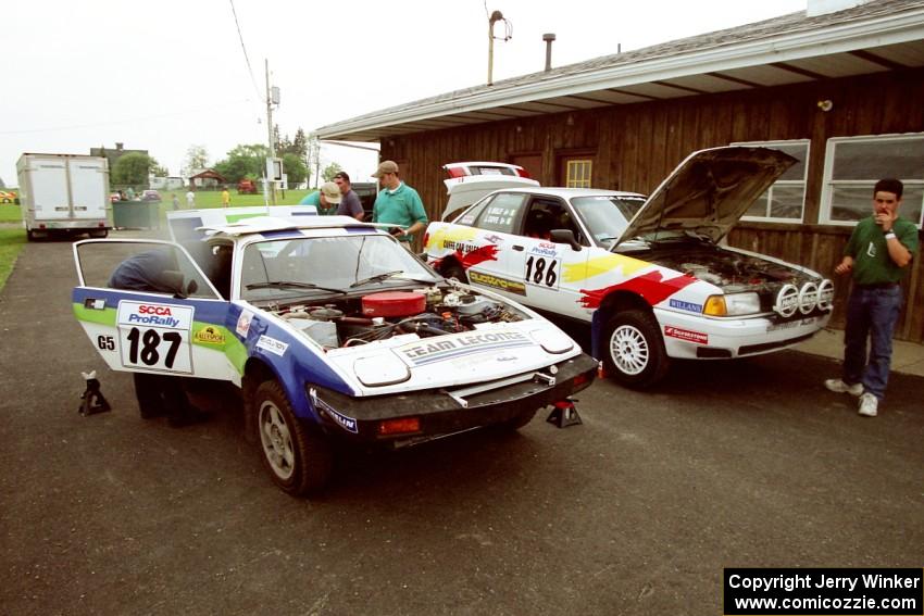 John Shirley / Rob Hughes Triumph TR-7 and Jerry Cuffe / Sean O'Reilly Audi 80 Quattro at tech.