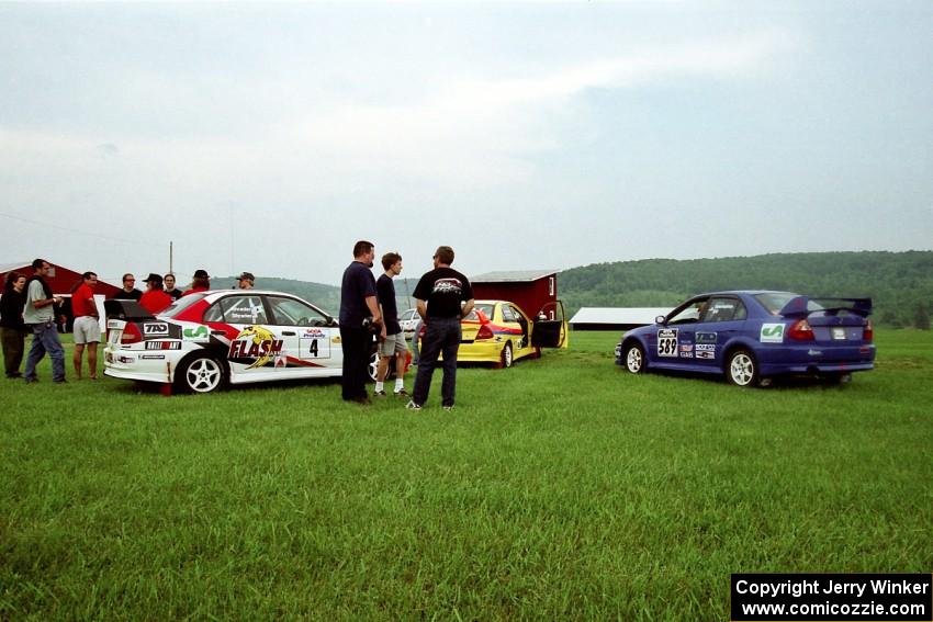 Three of the cars TAD Racing was servicing for the weekend.