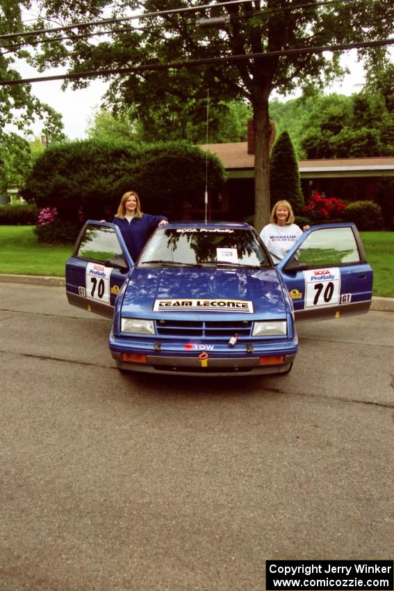 Kendall Russell / Diane Sargent Dodge Shadow at parc expose before the rally.