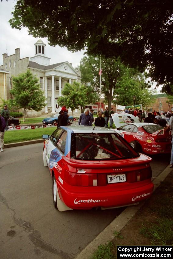 George Plsek / Renn Phillips Audi S2 Quattro at parc expose before the rally.