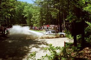 Doug Shepherd / Pete Gladysz Mitsubishi Eclipse at the Asaph Campground spectator location on SS4, Phasa.