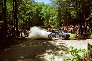 Mark Utecht / Brenda Corneliusen Dodge Omni GLH-Turbo at the Asaph Campground spectator location on SS4, Phasa.