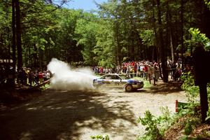 Alex Erisoty / Ben Greisler Audi 90 Quattro at the Asaph Campground spectator location on SS4, Phasa.