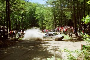 Bob Nielsen / Rob Bohn VW GTI at the Asaph Campground spectator location on SS4, Phasa.